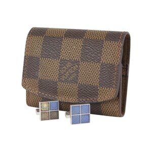 Louis Vuitton Damier Ebene Buton De Manchette Cuff